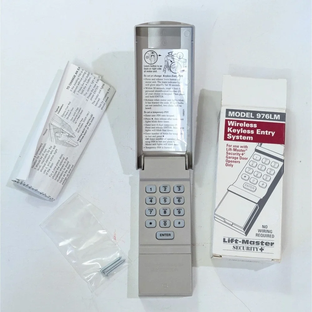 Genuine Lift-Master Security+ 376LM Wireless Keypad Garage Entry - New 1997